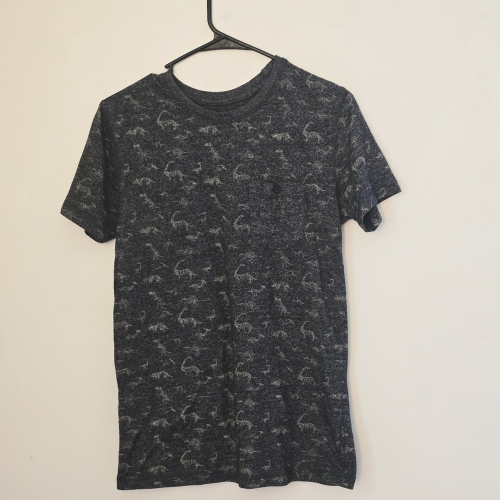Alpha Beta Women's Small Dinosaur Print Tee